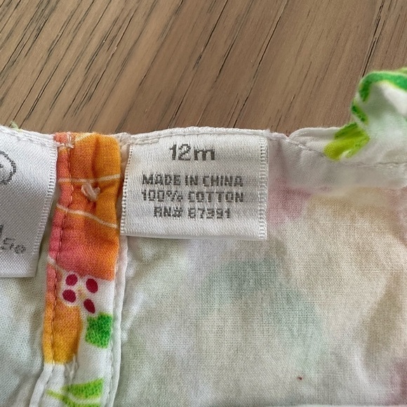 Koala Kids Girls Colorful Hawaiian Flower Spaghetti Strap Tank Top Size 12M - Picture 7 of 8